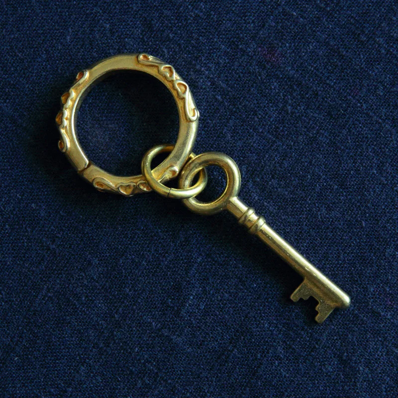 brass key keychain pendnant (25)