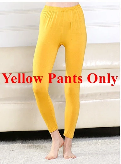 yellow pants only Mferlier осеннее женское термобелье больших размеров 5XL 6XL 7XL однотонное синее тонкое эластичное женское нижнее белье Топы+ нижнее белье - Цвет: yellow pants only