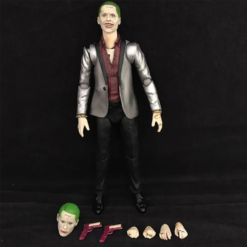 DC American Cartoon Suicide Squad SHF Unjust Alliance Clown Joker Mobile Garage Kit PVC Model Ornaments