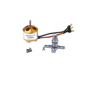 

Feichao 1pc A2208 2208 Brushless Motor 1100KV/1400KV/1800KV/2600KV For RC Multicopter Drone Aircraft Vehicle Model Accessory