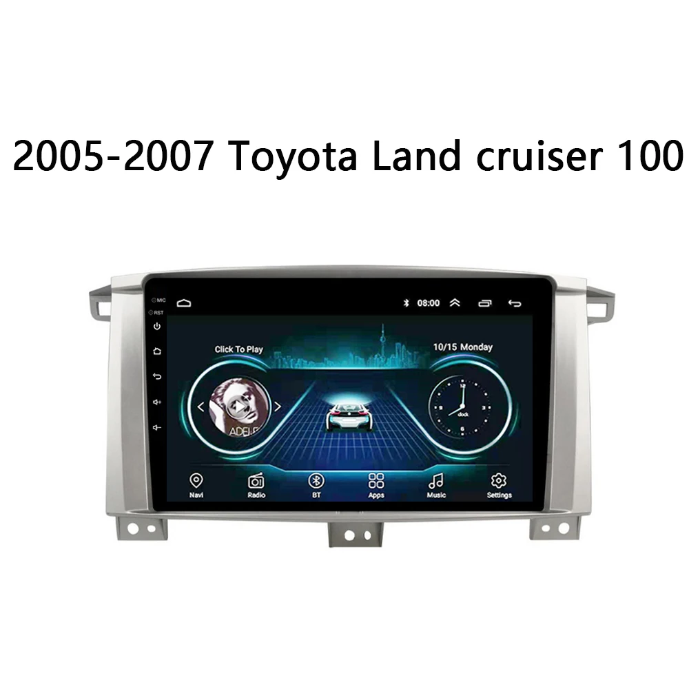 Автомобильный DVD-плеер для Toyota Land cruiser 100 LC100 LC мультимедийная стереосистема