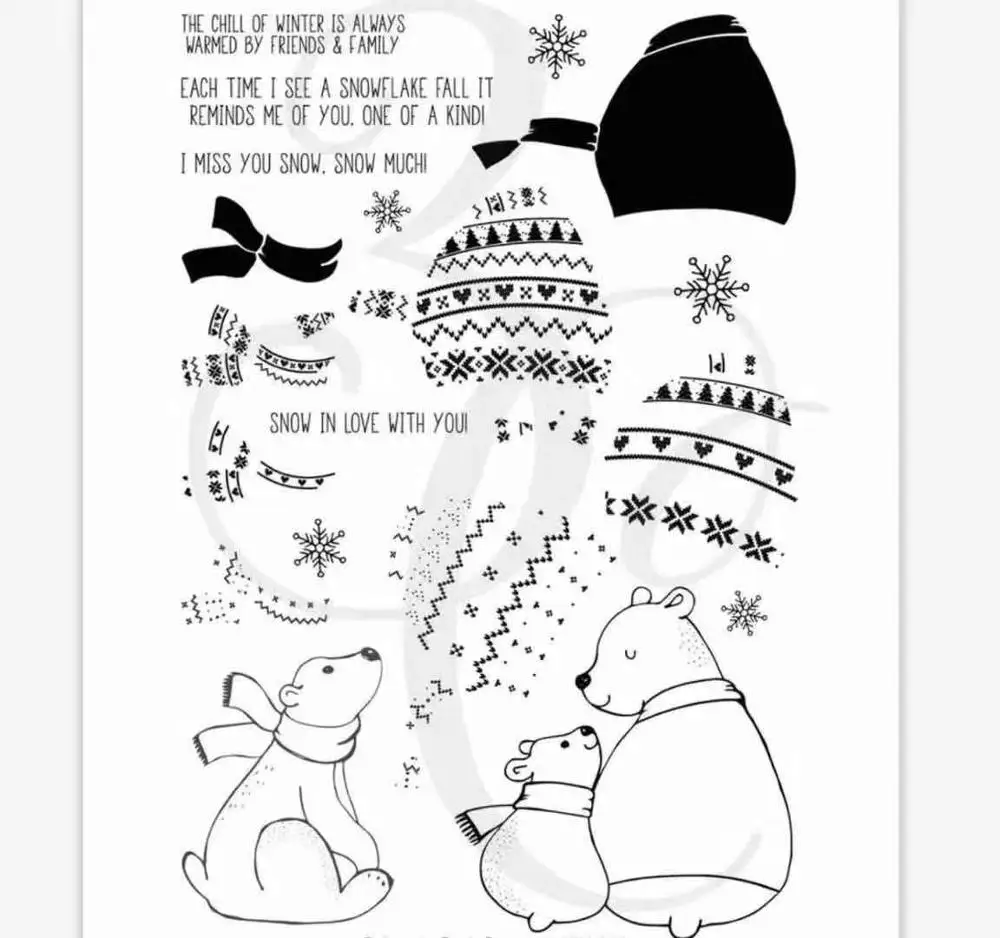 Веселые прозрачные штампы для скрапбукинга/изготовления открыток/Детские Рождественские веселые украшения - Цвет: 11x16cm
