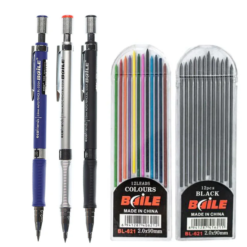 2B 2mm refills/leads for compasses and mechanical automatic pencils sketching UR