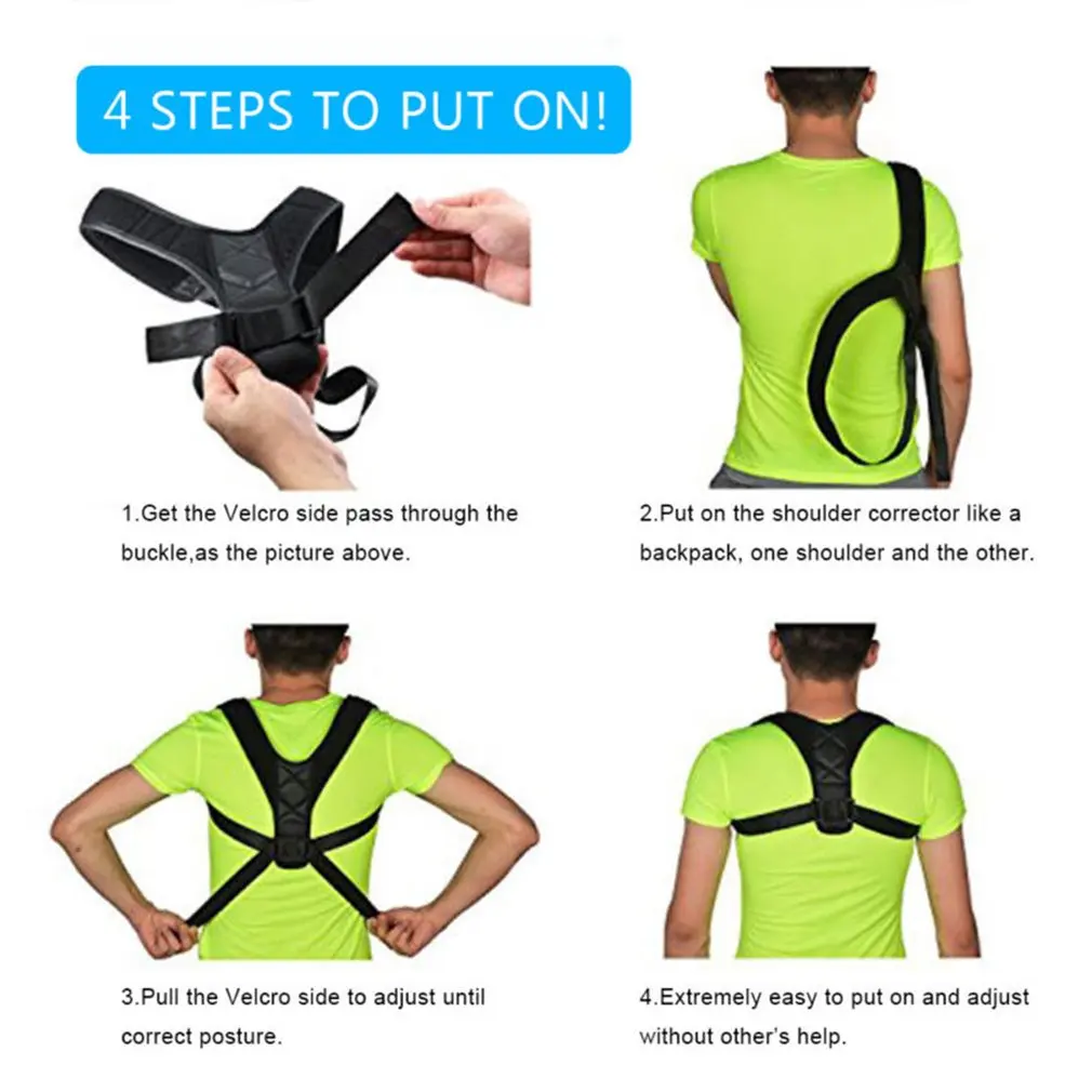 Back Orthopedic Belt Invisible Camelback Righting Child Adult Universal Strap Professional Portable | Красота и здоровье