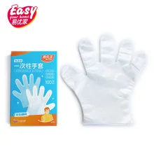 100 шт./компл. прозрачные одноразовые ресторанная барбекю-латексные перчатки Еда Класс Пластик PE Кухня ручной одноразовые перчатки