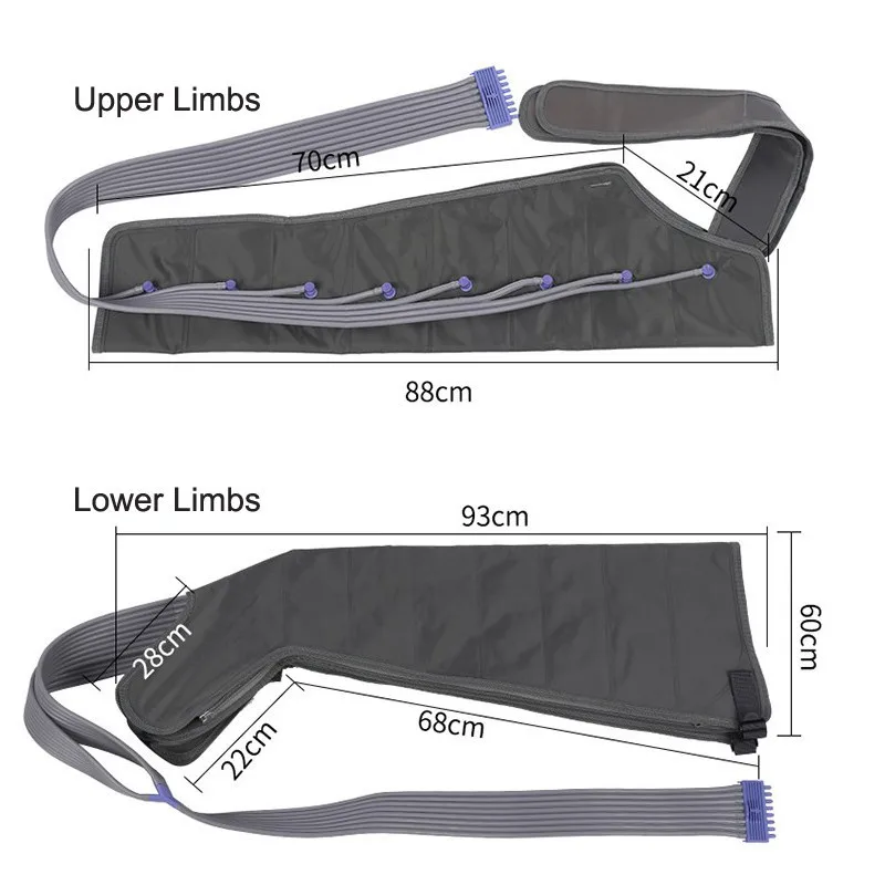 8 Air bags Electric Air Compression Massager Tall Man Waist Leg Pump Wraps Foot Ankles Calf Massage Presoterapia Pain Relaxation 4