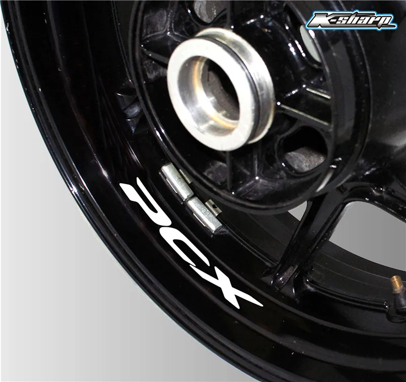 Мотоцикл стиль колеса шины аксессуары Светоотражающие полосатые наклейки креативные обода Декоративные наклейки для Honda PCX MOTO наклейки