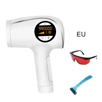 

IPL A902 Laser Hair Removal Instrument Portable Painless Hair Removal Device White+Silver for Men and Women Skin