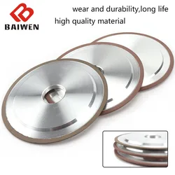 150mm 6 polegada fortalecer paralelo diamante roda de moagem círculo tungstênio aço fresa polimento rotativa ferramenta acessórios
