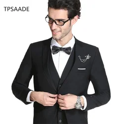2021 New High-Quality Customized Fashion Men’s Suit Best Wedding Groom Tuxedo Prom Party 3- Piece Set (Jacket + Pants + Vest)