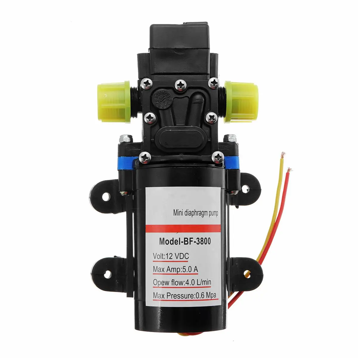 

DC 12V 60W 4L/min Agricultural Electric Water Pump Black Micro High Pressure Diaphragm Water Sprayer Car Wash