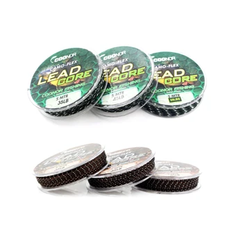 

35lb 45lb 55lb Fishing Line 5m Braided Lead Core Carp Leader Line Carp Coarse Fishing Mainline for Carp Rigs Fishing Tackles