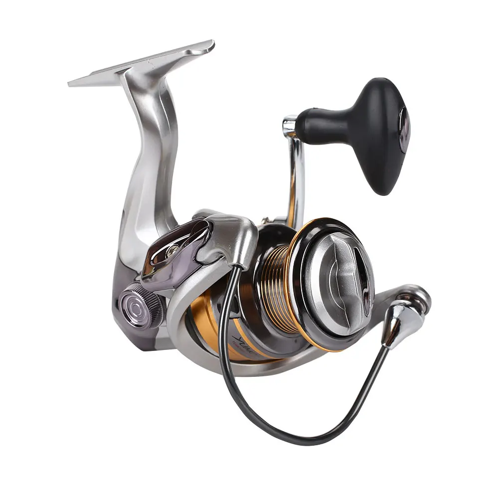Trolling Reel Spool Gear Fly Fishing Wheel Fishing Reel Metal Rocker Silver White 13+1BB Fishing Wheel Practical