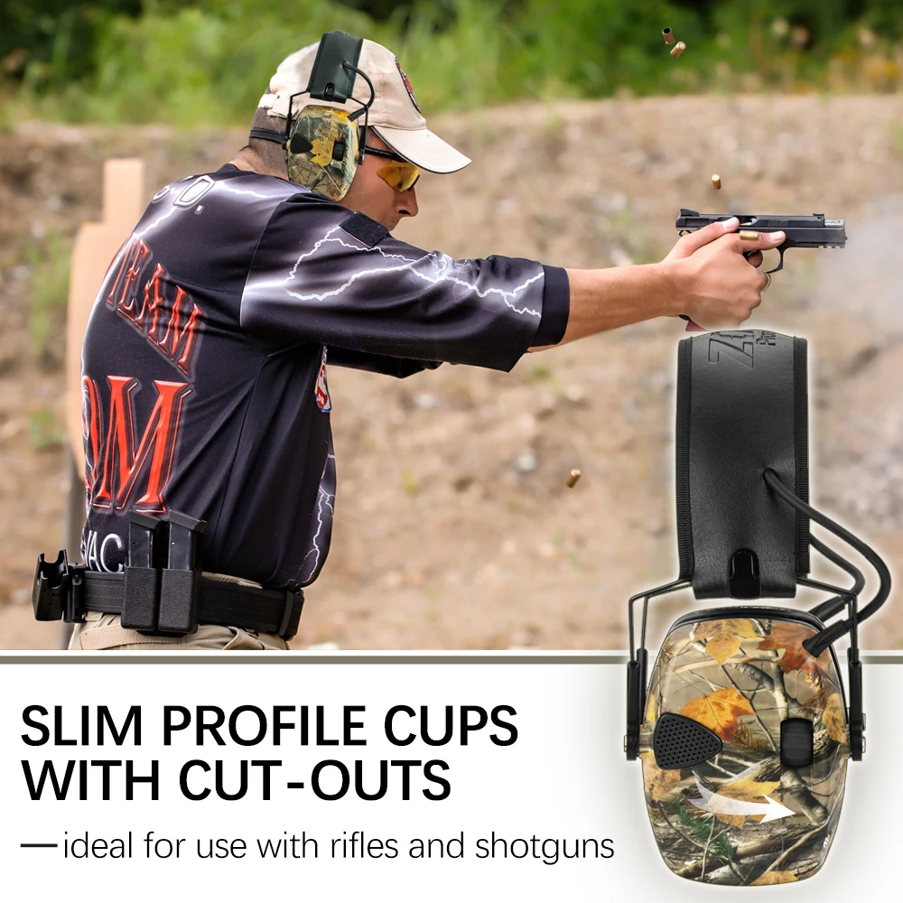 ZOHAN Tactical anti-noise Earmuff for Hunting shooting headphones Noise reduction Electronic Hearing Protective Ear Protection 3