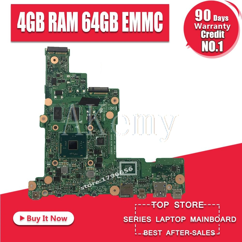 Материнская плата для ноутбука E205SA 64 Гб EMMC N3050 CPU 4 RAM tp200sA E205S тестовая материнская