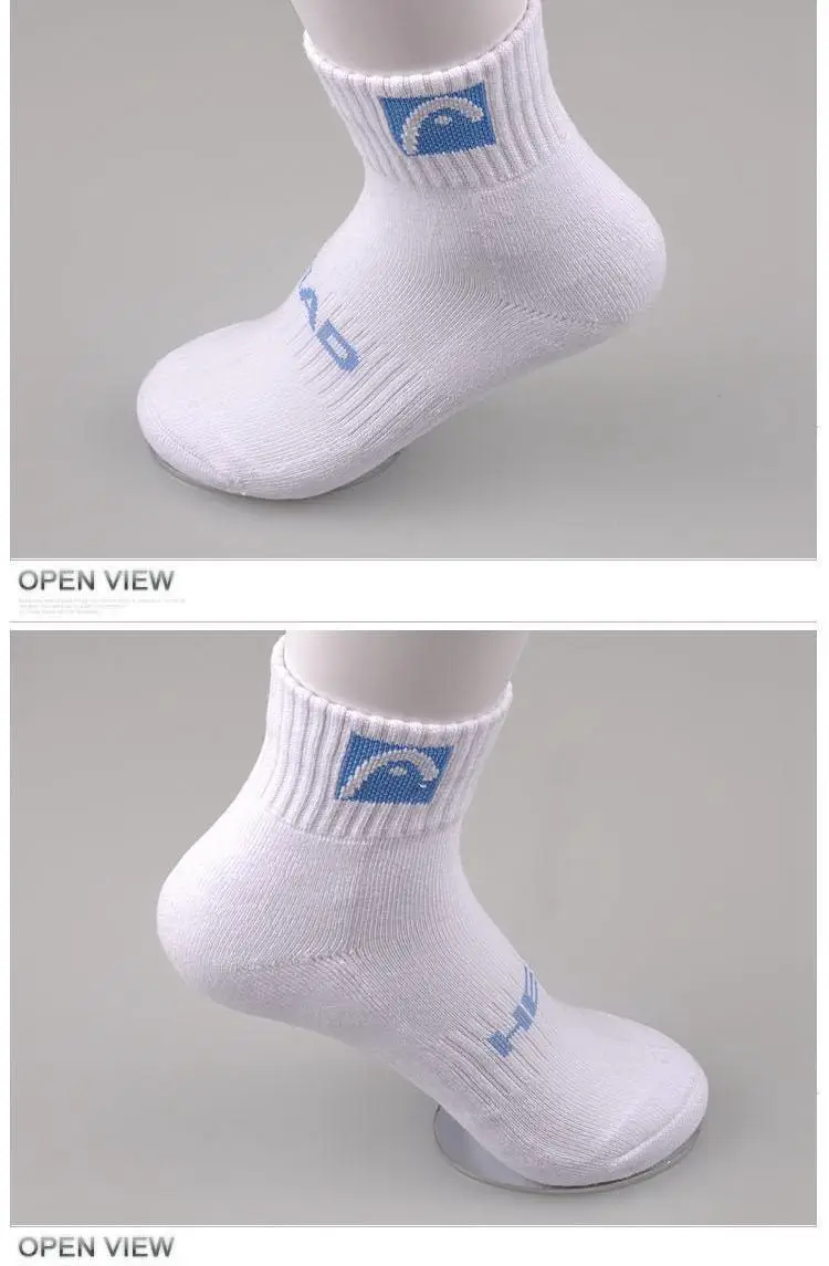 Description Picture 4 of itemHEAD Sport Socks  Raquete De Tennis Gym Stockings Athletic Socks Pure Cotton Absorbs Sweat Prevents Odor Outdoor Mount Sports