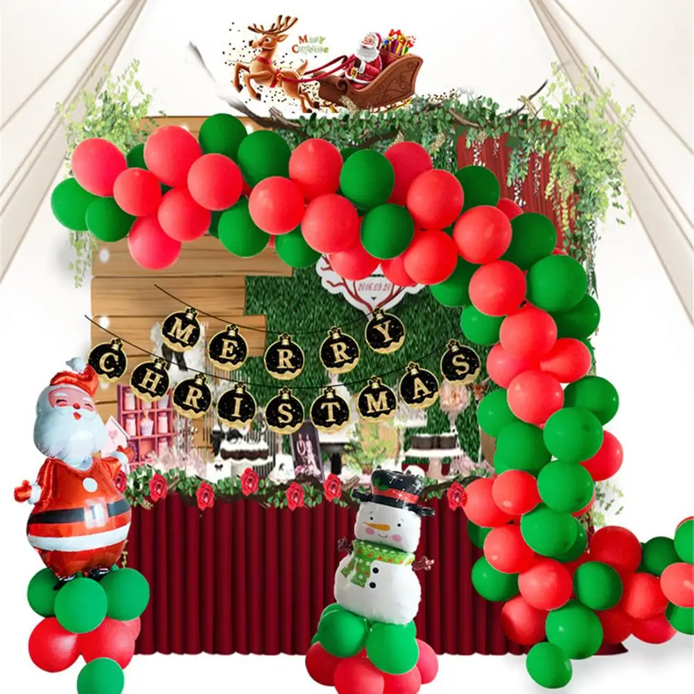 

Wedding Balloon Decoration Set Latex Balloon Pull Flag Chain Set For Christmas Decoration