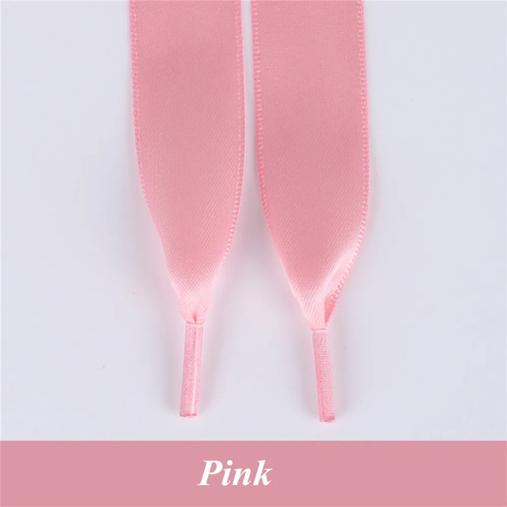 Insicre 1 пара 80 см-160 см шелковая лента полиэфирные шнурки для ботинок плоские шнурки обуви кроссовки спортивная обувь кружева Прямая поставка 30 цветов - Цвет: Pink
