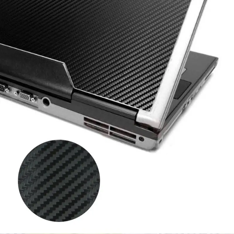 3D углеродное волокно кожа оберточная наклейка чехол для 17 &quotPC ноутбук