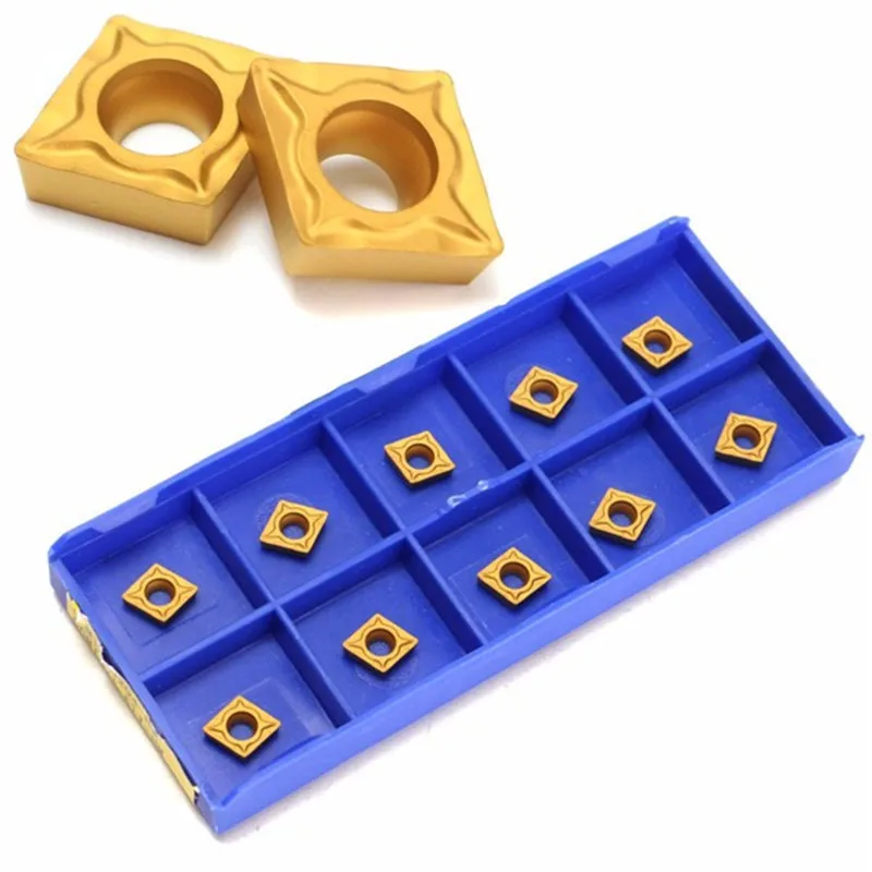 

10pcs/Box CCMT060204-HM YBC251 Titanium Coated CNC Carbide Blades Insert Lathe Turning Tool