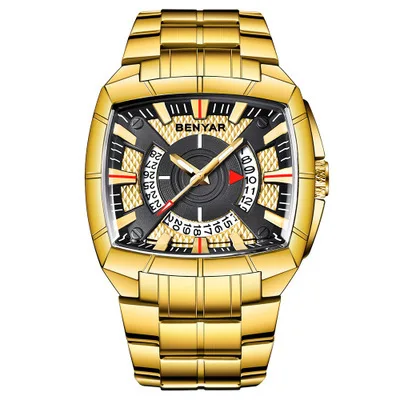 

Jacobin benyar New Products Square Large Dial MEN'S Quartz Watch Fashion Calendar Men's Quartz Watch 5130