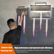 Нержавеющая сталь штукатурка скребок с ручкой шпатлевка нож штукатурка скребок Ступка ручной инструмент цемент стены украшения штукатурки инструменты