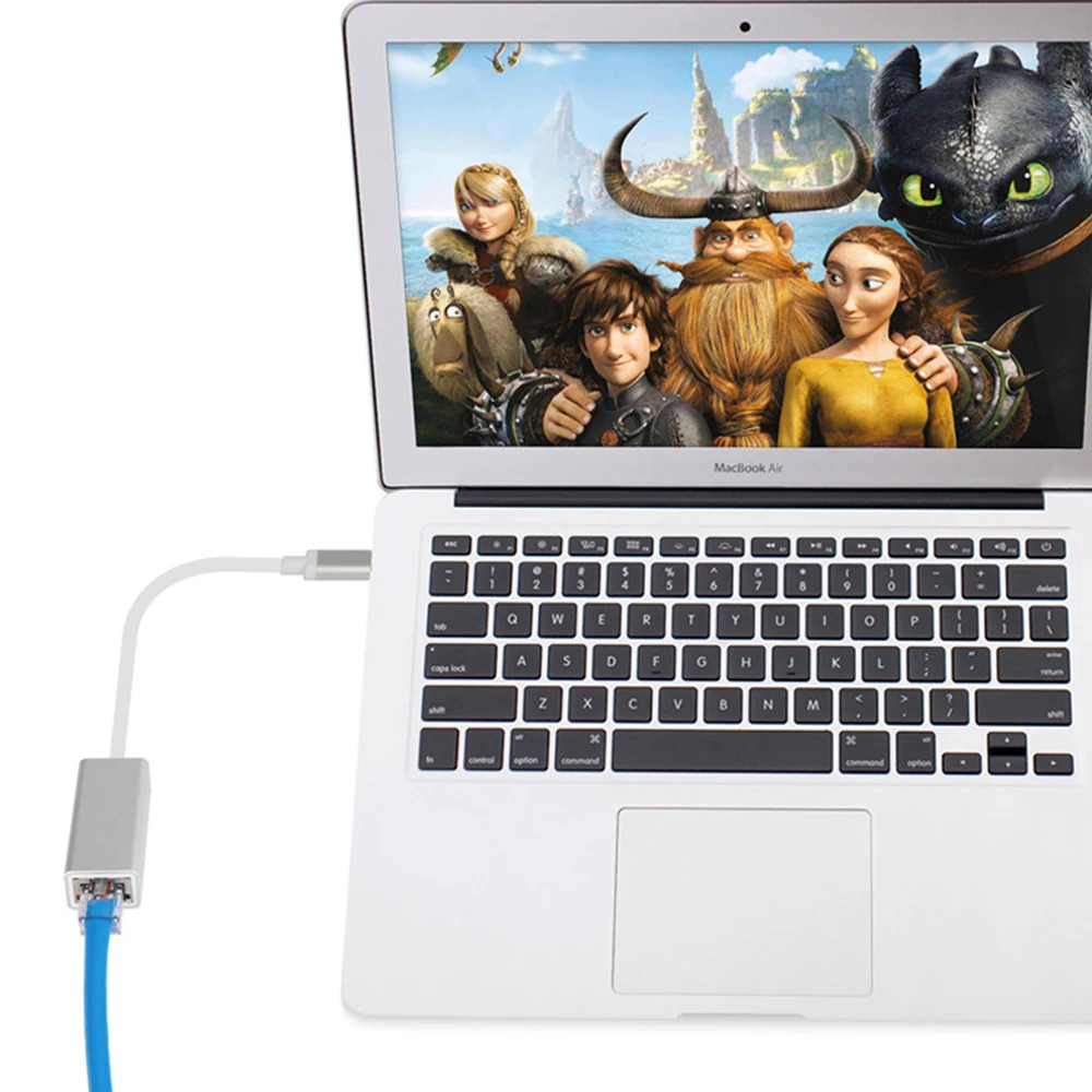Тип C Gigabit Ethernet адаптер Тип с разъемами типа C и RJ45 10/100/1000 Мбит/с для Macbook ПК Windows XP, Windows 7 8 10/Vista/Linux