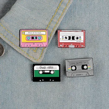 

Thirteen Reasons Why Audio Tape Brooch and Enamel Pin 13 Reasons Why Cassette Tape Metal Lapel Pin