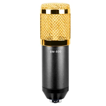 

Sound Recording Condenser Microphone With Mount Bracket Microphone For Braodcasting Field Recording Microphones Dropshipping New