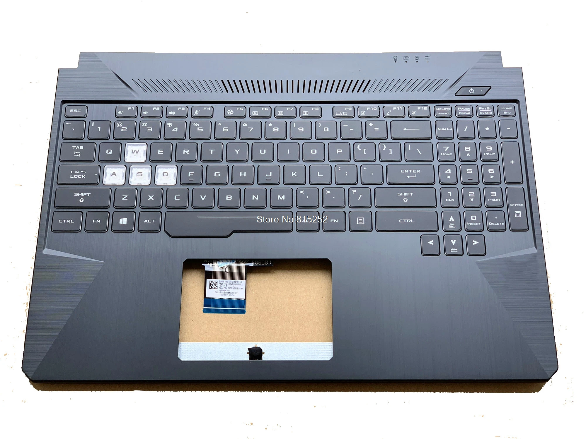 Подставка для ноутбука и клавиатура для ASUS FX86SD FX86SY FX86SE FX86SM FX86F FX86FM FX86FD FX86FE FX86FY C корпусом красная/RGB клавиатура с подсветкой