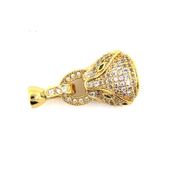 

DIY accessories 14K Gold Filling micro set key necklace bracelet chain buckle decorative clasp new wholesale