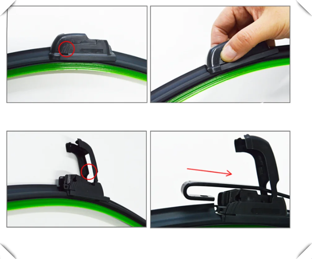 1PCS car windshield wiper blade U-shaped frameless without bracket for Porsche Macan Cayenne 911 Panamera Mission