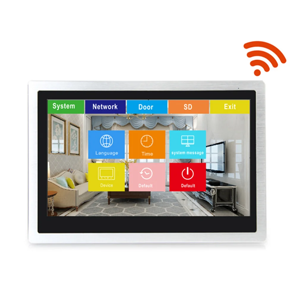 US $216.69 Dragonsview Wifi Video Doorbell With Monitor Ip Video Door Phone Intercom System Wide Angle Touch Screen Record Motion Detection