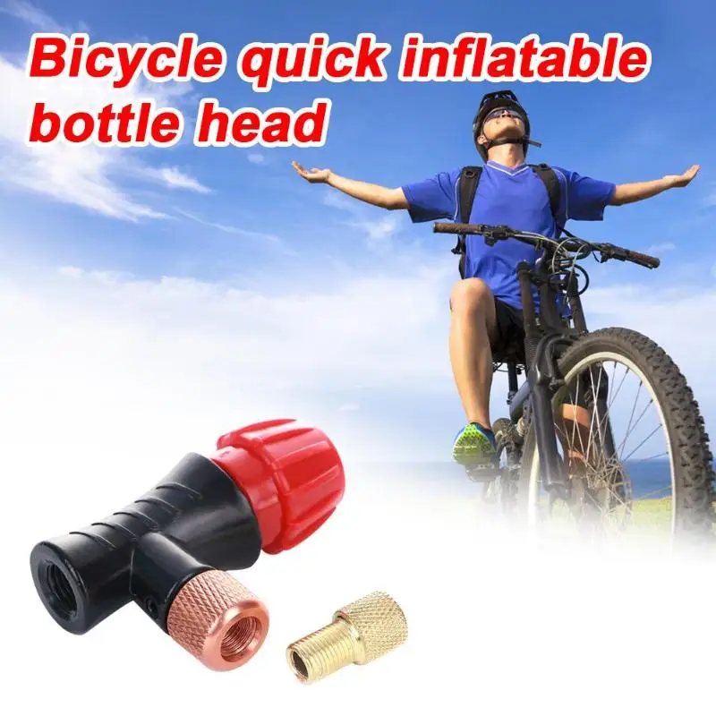 1pc Mountain Bicycle Fast Inflatable Head Portable Alloy Environmental Durable Safety and Reliability for Cycling Accessories
