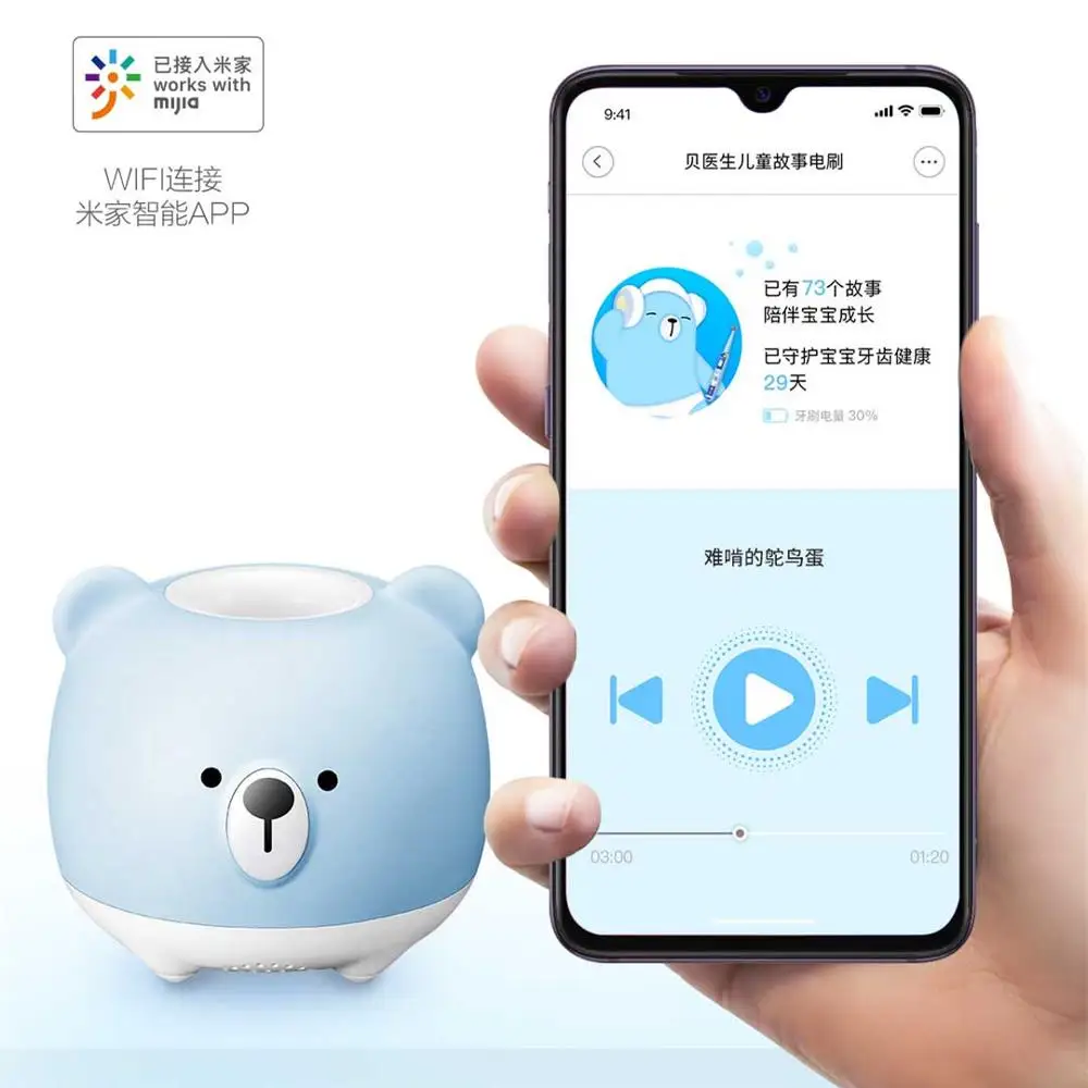 Xiaomi Mijia Dr. Bei детская звуковая электрическая зубная щетка K5 умная Регулировка силы Водонепроницаемая зубная щетка глубокой очистки с приложением Mihome