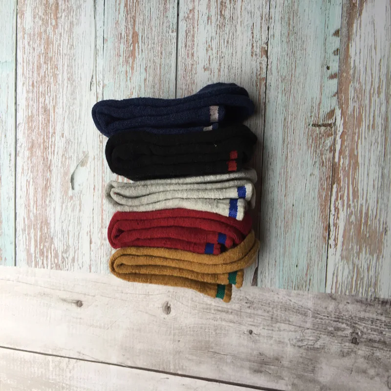 Zaolihu 5 Pairs Winter Thick Women Socks Wool Looped Pile Hot Warm Men Dress Cotton Socks Snow Floor Crew Socks Middle Size