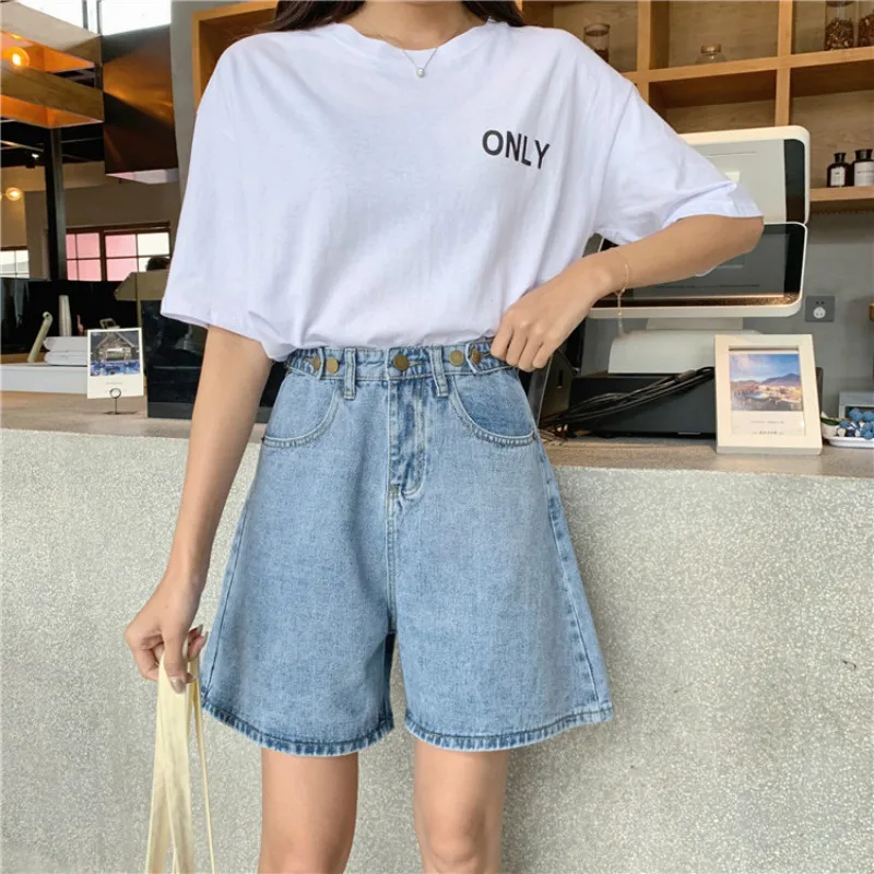 Shorts Women Single Button Trendy Elegant All-match High-quality Korean Style Leisure Daily Womens Female Lovely Simple New