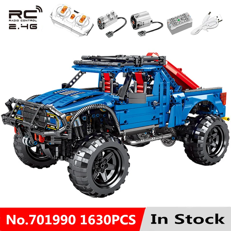 

Technic RC Raptor Pickup Model Compatible LegoINGlys Building Blocks Bricks Remote Control Trucks Off-road Car Toys For Children