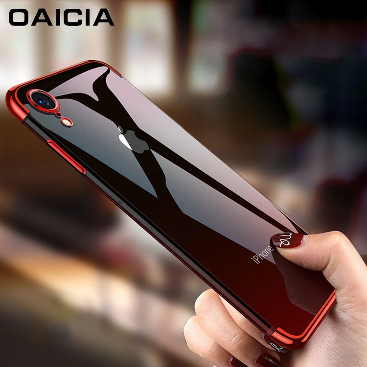 Роскошный чехол для телефона iPhone XR X XS Max чехлы с блестящим покрытием силиконовый