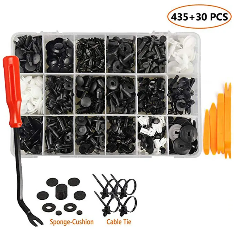 465 Pcs Car Retainer Clips Plastic Fastener Kit Auto Push Pin Rivets Set Door Trim Panel Clips For GM Ford Toyota Honda Chrysler|Auto Fastener & Clip| - AliExpress