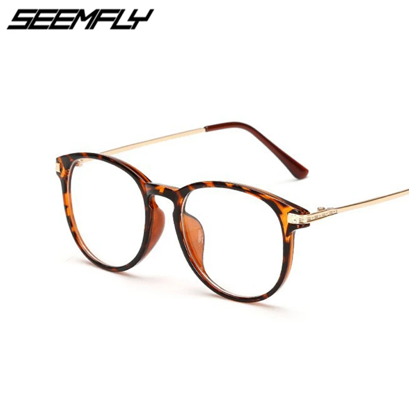 Seemfly оправа для очков для женщин и мужчин негабаритная металлическая оправа брендовая дизайнерская оптическая оправа для очков модные очки для очков унисекс