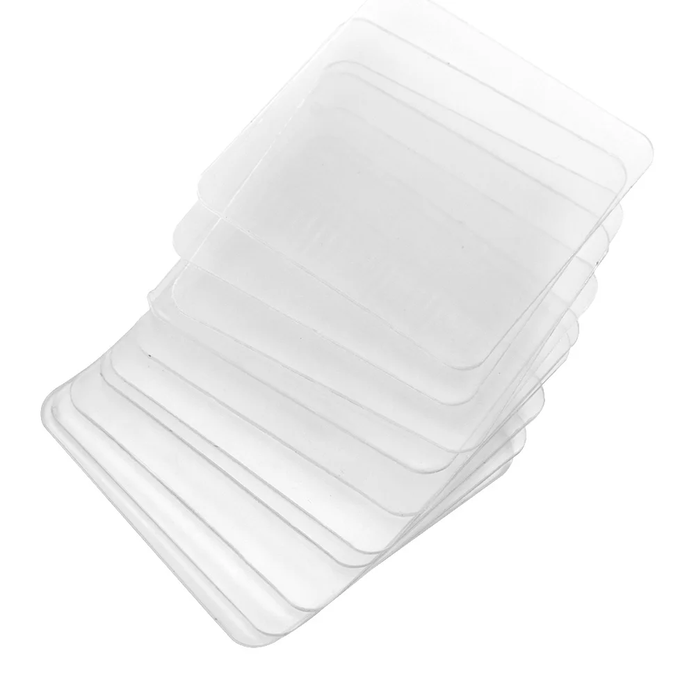 6*6cm 10 Pcs/bag Waterproof Adhesive Tape Insulating Double-sided Super Sticky PVC Seamless Practical Transparent
