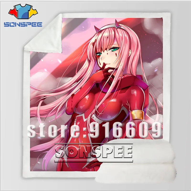 21 DARLING in the FRANXX Zero Диван Постельные принадлежности бархат узорчатый офис Harajuku зимнее теплое Покрывало Постельное белье путешествия одеяло Стёганое одеяло - Цвет: 21