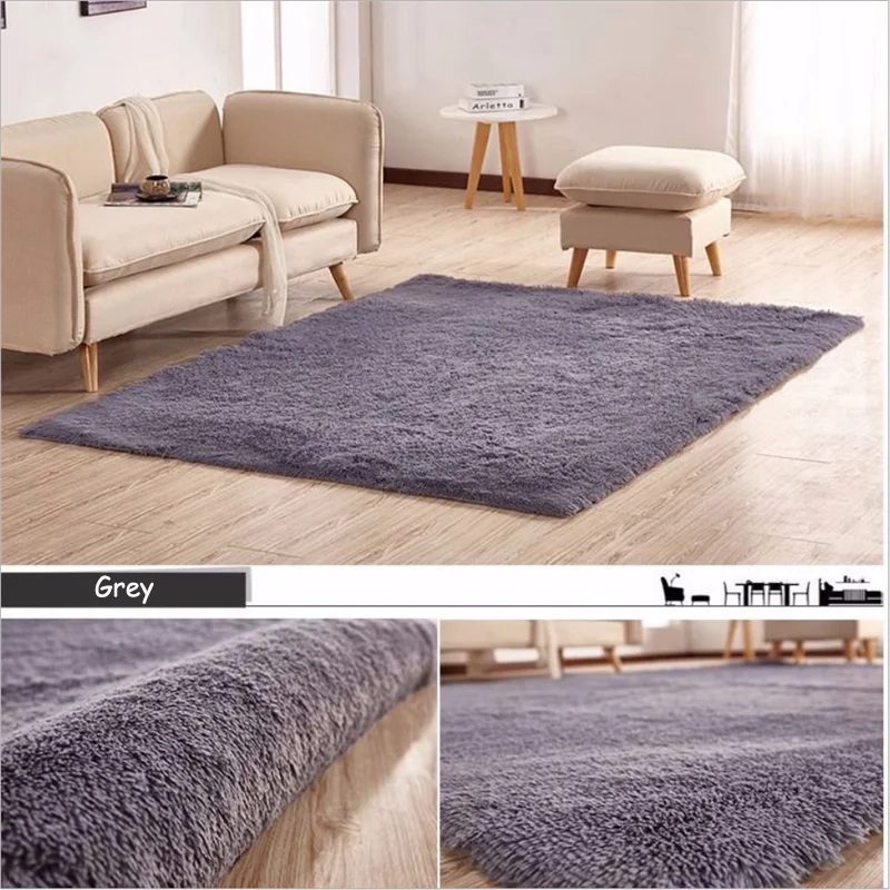 Ковер в скандинавском стиле, прикроватное одеяло с длинными волосами, журнальный столик для гостиной, коврик для спальни, нескользящий коврик A005C