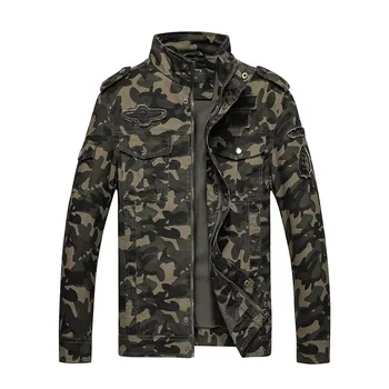 

Men's New Fashion Army Military jacket men camouflage Tactical Camouflage casual fashon bomber Overcoat Large Tooling Jacket #60