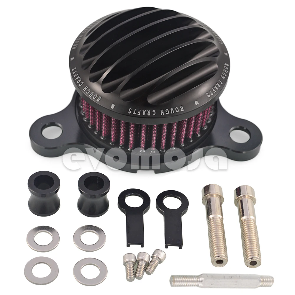 CNC Air Filter Motorcycle Intake Filter System Kit Air Cleaner For Harley Sportster XL883 XL1200 1991 1992 1993