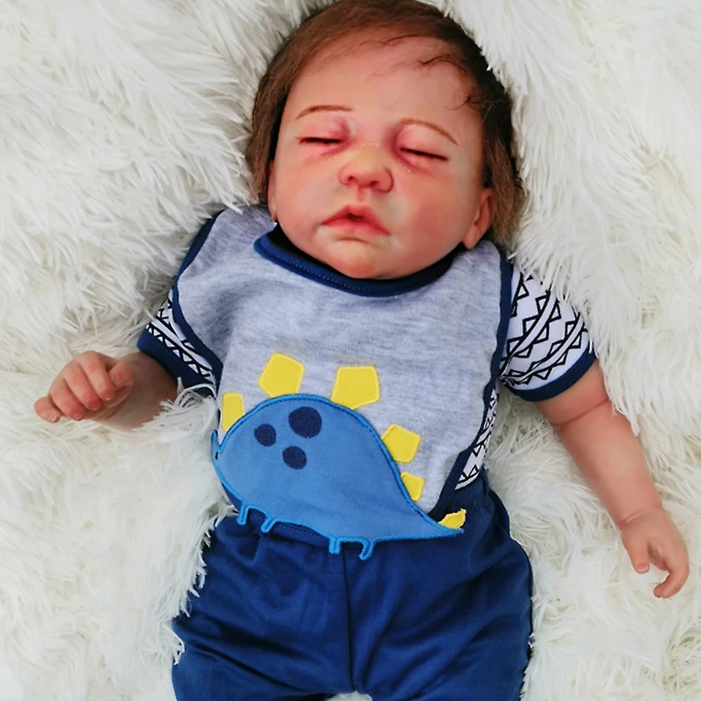 2" силиконовая эксклюзивная Кукла Reborn baby artist ручной работы коллекция серии Новорожденный ребенок настоящий живой bebes reborn подарок