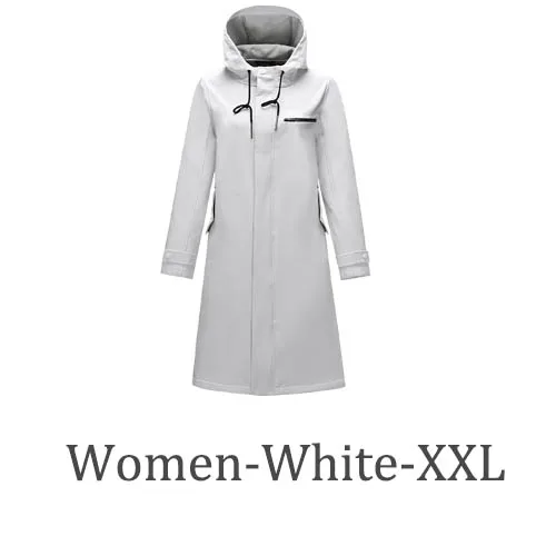 Xiaomi Pelliot ветрозащитная водоотталкивающая мягкая теплая куртка 3D стерео мульти карманы Бизнес Стиль Пальто с шапкой для мужчин и женщин - Цвет: Women white XXL
