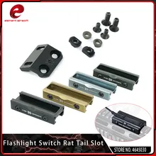 Elemento airsoft tático peq15 scout luz rat cauda slot interruptor almofada guia rm45 offset montagem para surefir m300a m600c peq laser