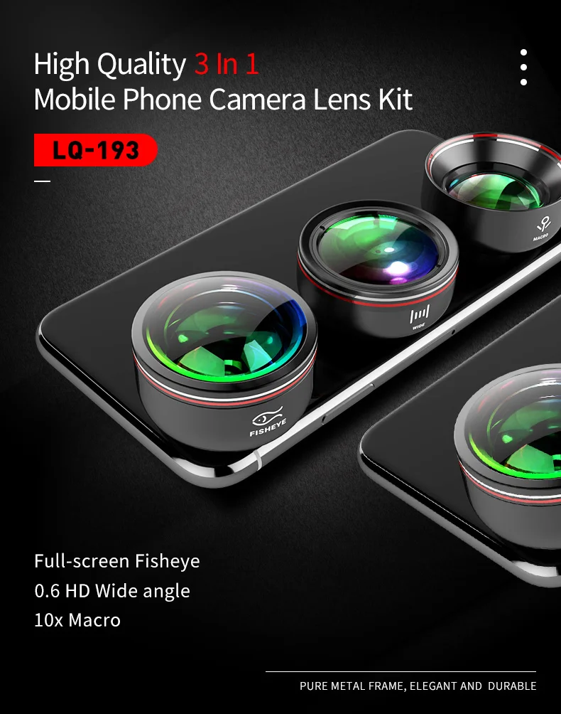 

Updated 17MM Thread Mobile Camera Lens 10X Macro Lens Phone 75MM Clip On Lenses for Mobile Phone